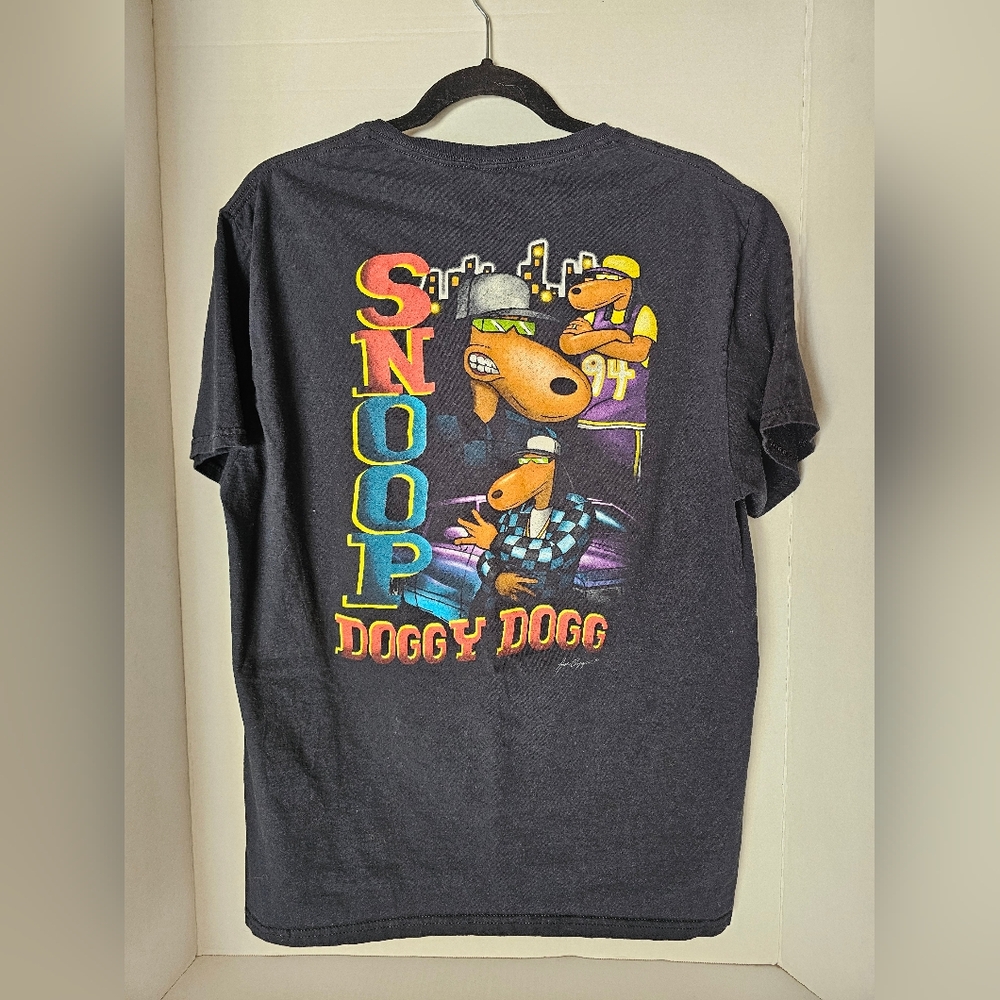 Snoop Dogg Joe Cool T-Shirt Men's Medium Black Short Sleeve